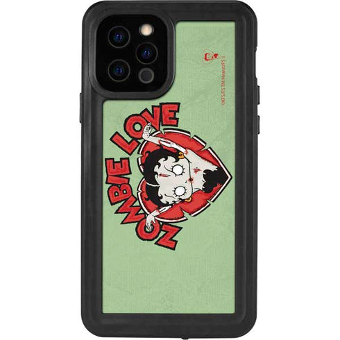Betty Boop Zombie Love iPhone 12 Pro Waterproof Case