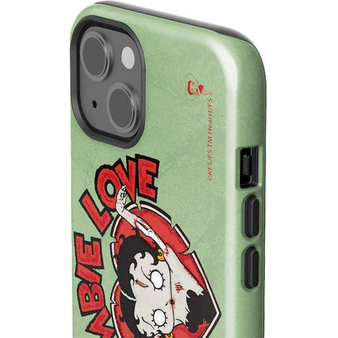 Betty Boop Zombie Love iPhone 15 Plus Impact Case