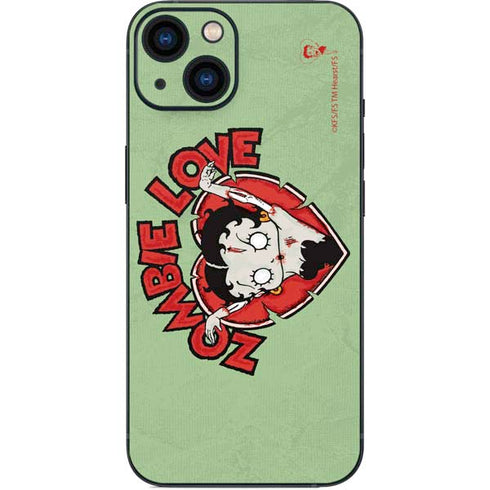 Betty Boop Zombie Love iPhone 15 Plus Skin
