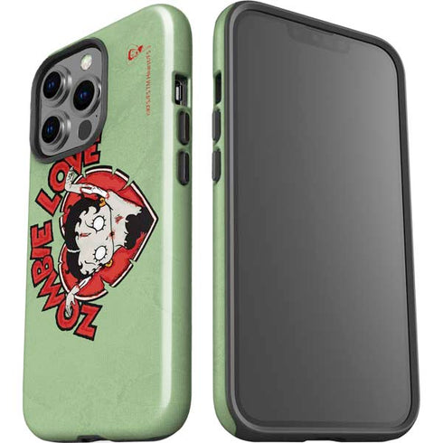 Betty Boop Zombie Love iPhone 15 Pro Impact Case