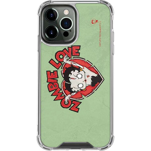 Betty Boop Zombie Love iPhone 14 Pro Max Clear Case