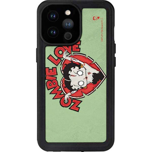 Betty Boop Zombie Love iPhone 14 Pro Max Waterproof Case