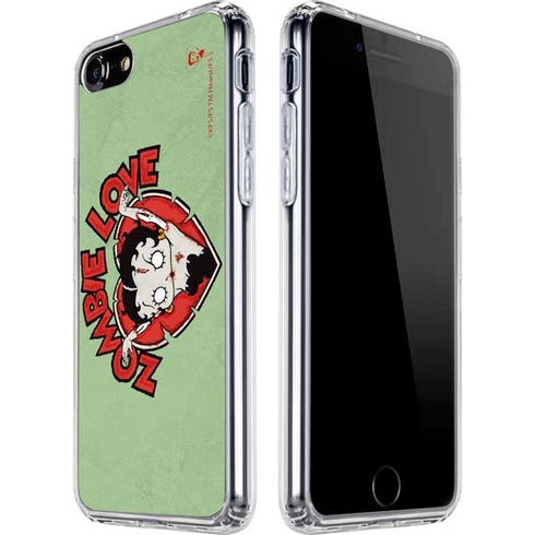 Betty Boop Zombie Love iPhone SE (2nd & 3rd Gen) Clear Case