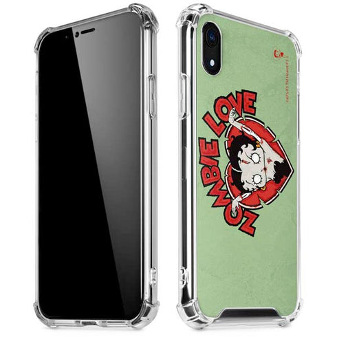 Betty Boop Zombie Love iPhone XR Clear Case
