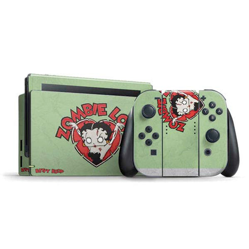 Betty Boop Zombie Love Nintendo Switch Bundle Skin