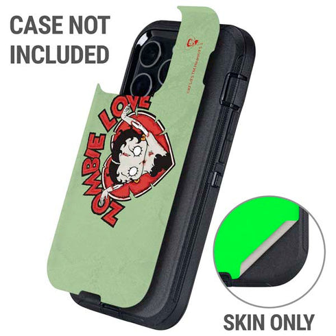 Betty Boop Zombie Love Otterbox Defender iPhone Skin