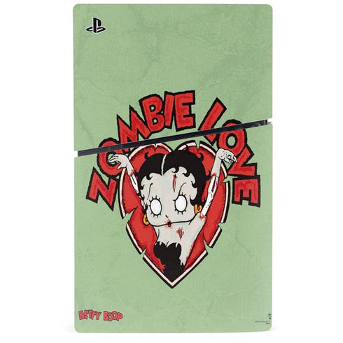 Betty Boop Zombie Love PS5 Slim Disk Console Skin