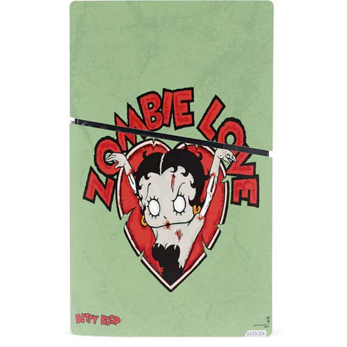 Betty Boop Zombie Love PS5 Slim Digital Edition Bundle Skin