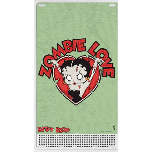 Betty Boop Zombie Love Xbox Series S Console Skin