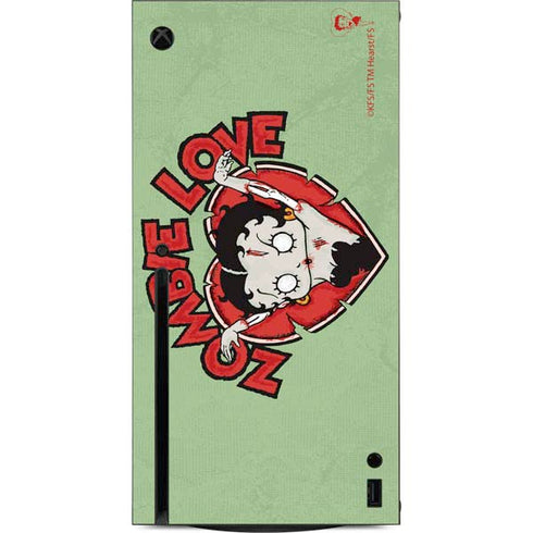 Betty Boop Zombie Love Xbox Series X Console Skin
