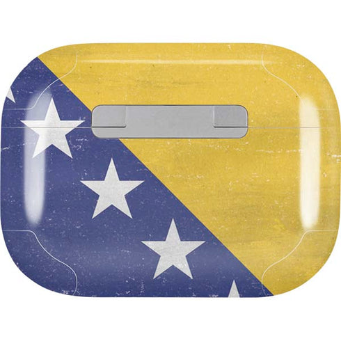 Bosnia and Herzegovina Flag Distressed AirPods Pro 2nd Gen Skin