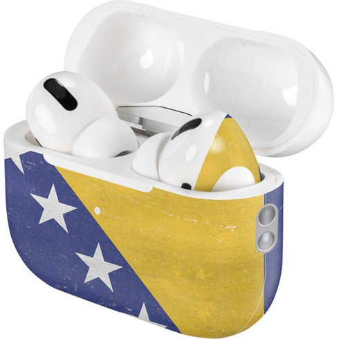 Bosnia and Herzegovina Flag Distressed AirPods Pro 2nd Gen Skin