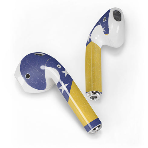 Bosnia and Herzegovina Flag Distressed Apple AirPods 2 Skin