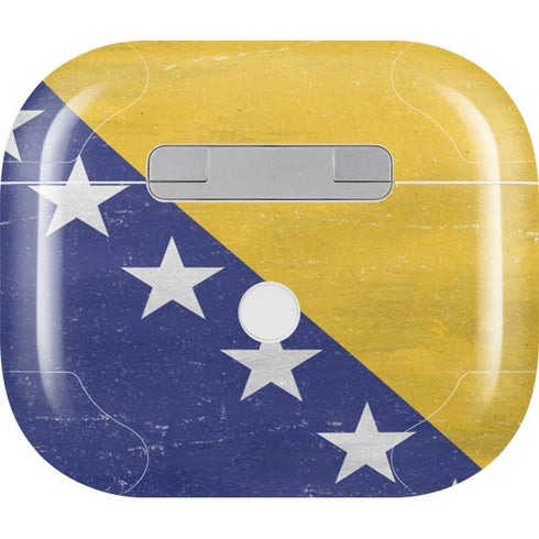 Bosnia and Herzegovina Flag Distressed Apple AirPods (3rd Gen 2021) Skin