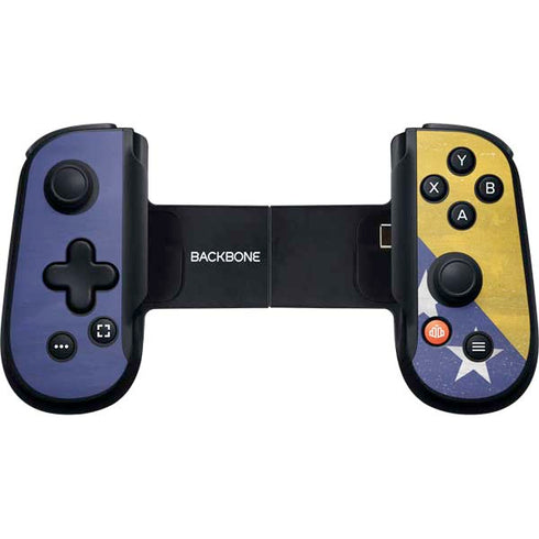 Bosnia and Herzegovina Flag Distressed Backbone One for iPhone Game Controller Skin