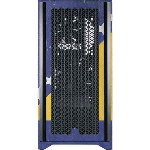 Bosnia and Herzegovina Flag Distressed Corsair 4000D Tempered Glass Mid-Tower ATX Case Skin
