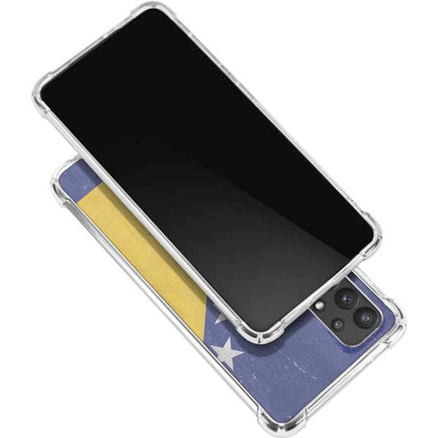 Bosnia and Herzegovina Flag Distressed Galaxy A32 5G Clear Case