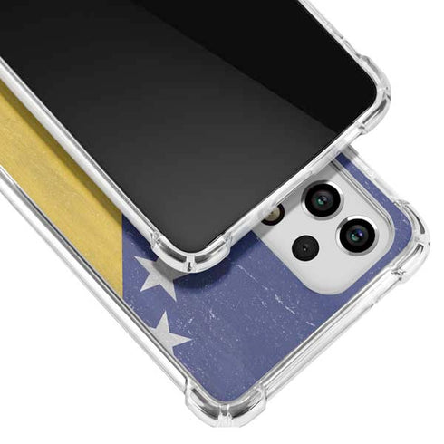 Bosnia and Herzegovina Flag Distressed Galaxy A33 5G Clear Case