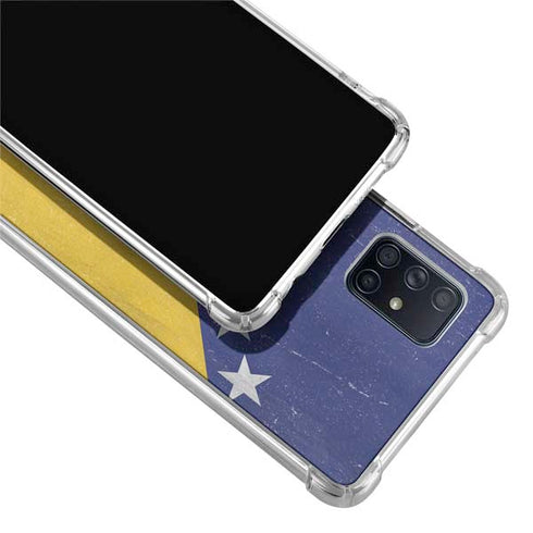 Bosnia and Herzegovina Flag Distressed Galaxy A51 5G Clear Case
