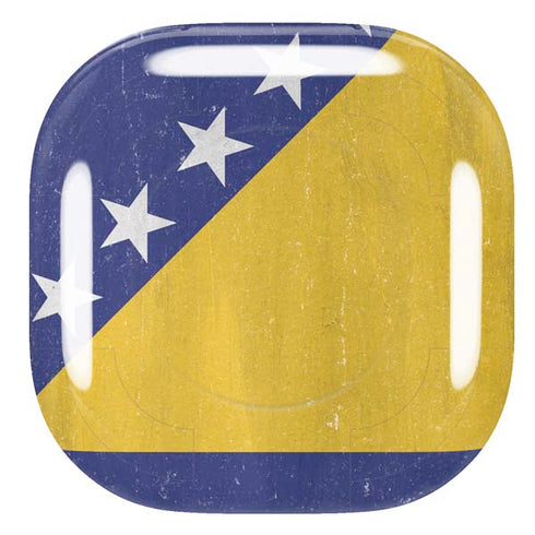 Bosnia and Herzegovina Flag Distressed Galaxy Buds Pro Skin
