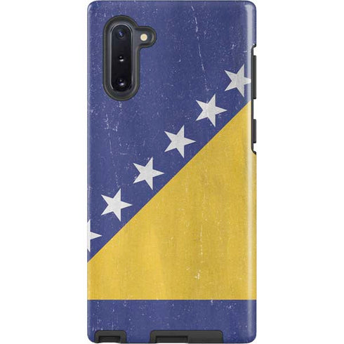 Bosnia and Herzegovina Flag Distressed Galaxy Note 10 Pro Case