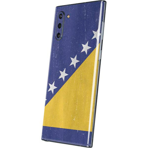 Bosnia and Herzegovina Flag Distressed Galaxy Note 10 Skin