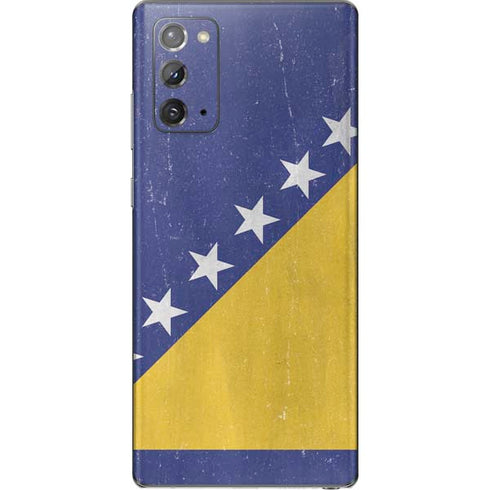 Bosnia and Herzegovina Flag Distressed Galaxy Note20 5G Skin