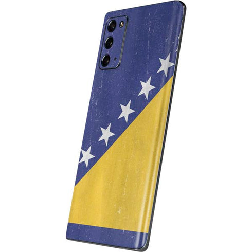 Bosnia and Herzegovina Flag Distressed Galaxy Note20 5G Skin
