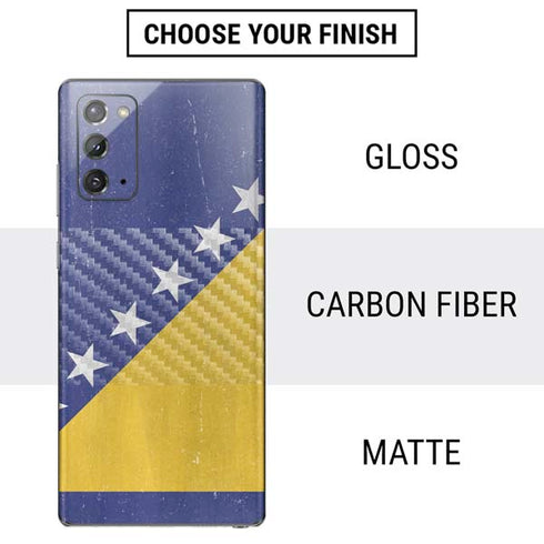 Bosnia and Herzegovina Flag Distressed Galaxy Note20 5G Skin