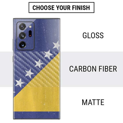 Bosnia and Herzegovina Flag Distressed Galaxy Note20 Ultra 5G Skin