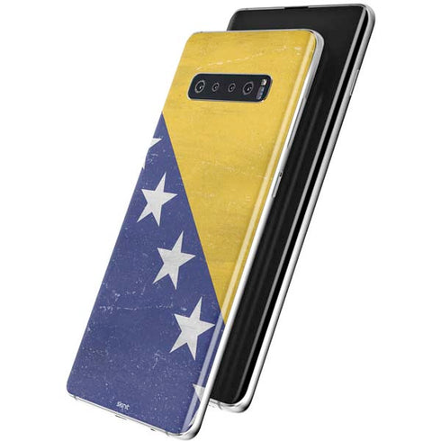 Bosnia and Herzegovina Flag Distressed Galaxy S10 Plus Skin