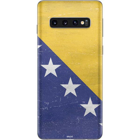 Bosnia and Herzegovina Flag Distressed Galaxy S10 Skin