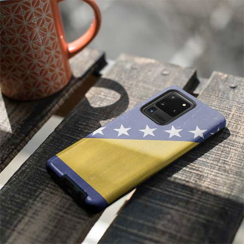Bosnia and Herzegovina Flag Distressed Galaxy S20 Ultra 5G Pro Case
