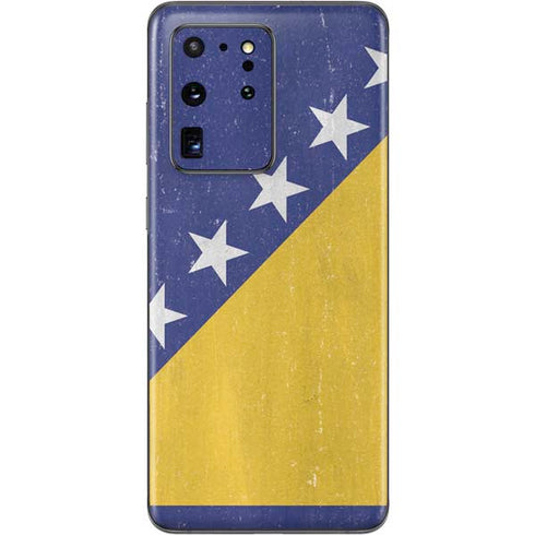 Bosnia and Herzegovina Flag Distressed Galaxy S20 Ultra 5G Skin