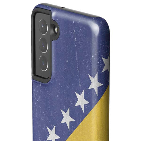 Bosnia and Herzegovina Flag Distressed Galaxy S21 5G Pro Case