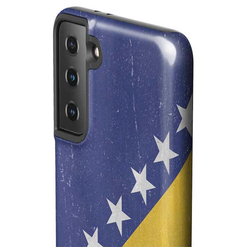 Bosnia and Herzegovina Flag Distressed Galaxy S21 FE Pro Case