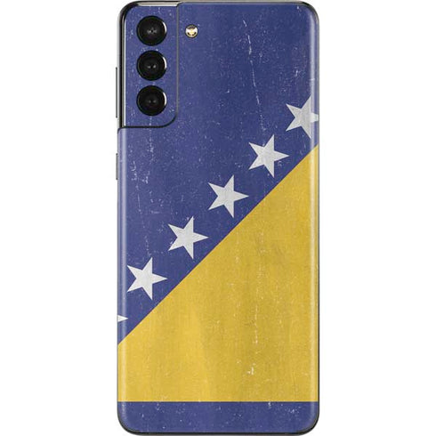 Bosnia and Herzegovina Flag Distressed Galaxy S21 Plus 5G Skin
