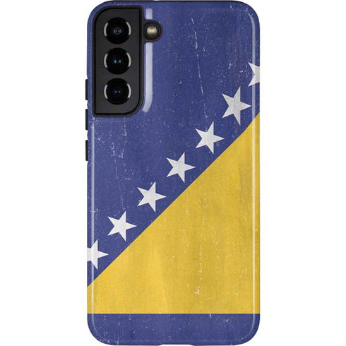 Bosnia and Herzegovina Flag Distressed Galaxy S22 Plus Pro Case