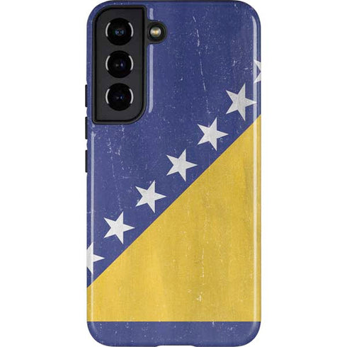 Bosnia and Herzegovina Flag Distressed Galaxy S22 Pro Case