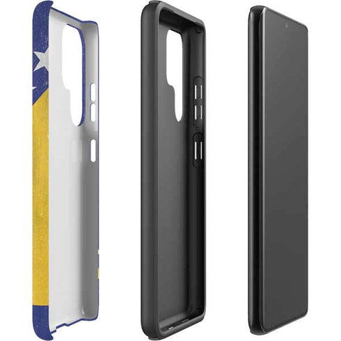 Bosnia and Herzegovina Flag Distressed Galaxy S22 Ultra Pro Case