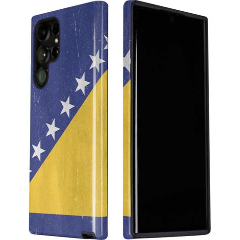 Bosnia and Herzegovina Flag Distressed Galaxy S22 Ultra Pro Case