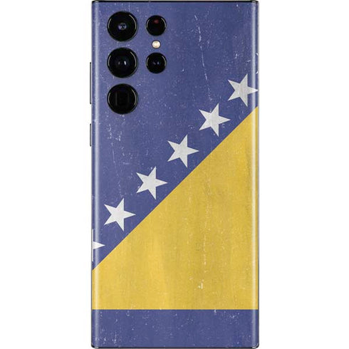 Bosnia and Herzegovina Flag Distressed Galaxy S22 Ultra Skin