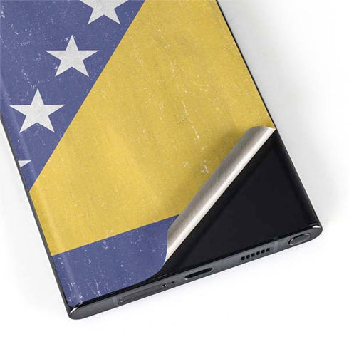 Bosnia and Herzegovina Flag Distressed Galaxy S22 Ultra Skin