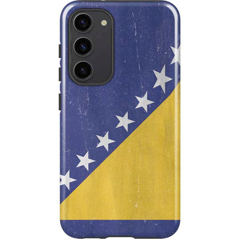 Bosnia and Herzegovina Flag Distressed Galaxy S23 Plus Pro Case