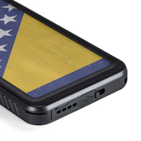 Bosnia and Herzegovina Flag Distressed Galaxy S23 Waterproof Case
