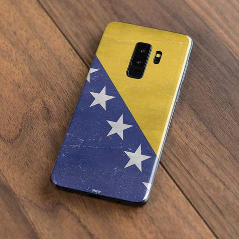Bosnia and Herzegovina Flag Distressed Galaxy S9 Plus Skin