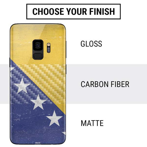 Bosnia and Herzegovina Flag Distressed Galaxy S9 Skin