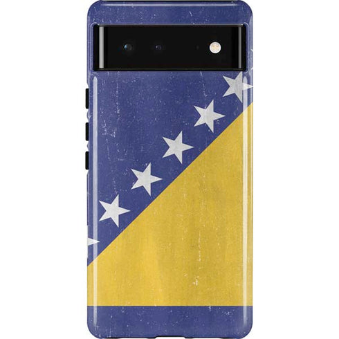 Bosnia and Herzegovina Flag Distressed Google Pixel 6 Case