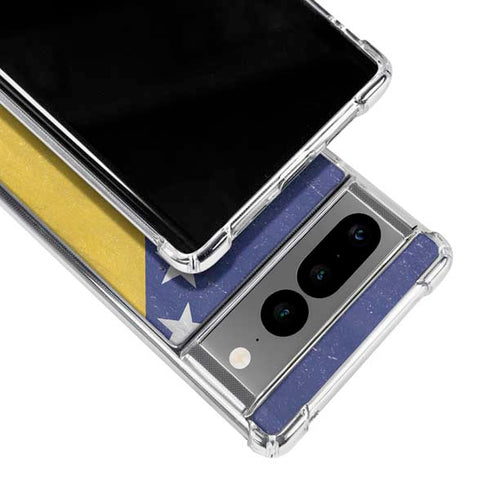 Bosnia and Herzegovina Flag Distressed Google Pixel 7 Pro Clear Case