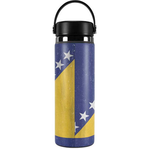 Bosnia and Herzegovina Flag Distressed Hydro Flask 20oz Wide Mouth Skin